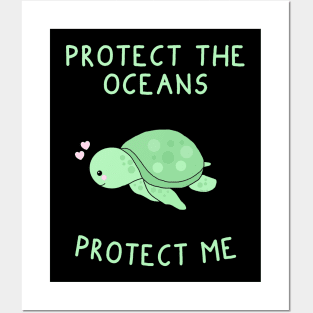 Protect Sea Turtles Posters and Art